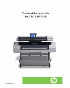 HP DesignJet T1120SD-MFP Service Manual