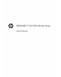 HP DesignJet T120 T520 Service Manual