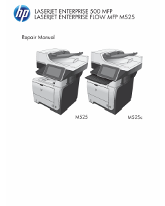 HP LaserJet 500MFP M525 M525c Service Manual