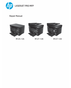 HP LaserJet Pro-MFP M125 M126 M127 M128 Parts and Repair Guide PDF download