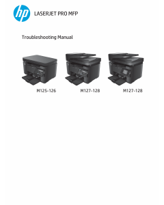 HP LaserJet Pro-MFP M125 M126 M127 M128 Troubleshooting Manual PDF download