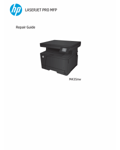 HP LaserJet Pro-MFP M435nw Parts and Repair Guide PDF download