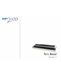 KIP 2300 Parts Manual