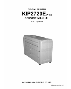 KIP 2720E K-57 Parts and Service Manual