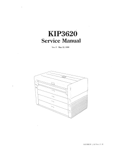 KIP 3620 K-42 Parts and Service Manual