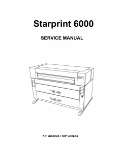 KIP 6000 Parts and Service Manual