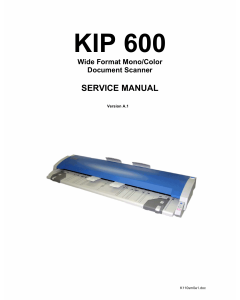 KIP 600 Service Manual