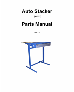 KIP K-113 Stacker Parts Manual