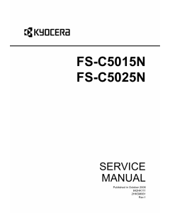 KYOCERA ColorLaserPrinter FS-C5015N C5025N Parts and Service Manual