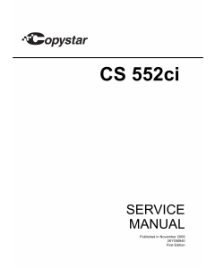 KYOCERA ColorMFP Copystar-CS-552ci Parts and Service Manual
