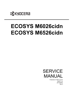 KYOCERA ColorMFP ECOSYS-M6026cidn M6526cidn Service Manual