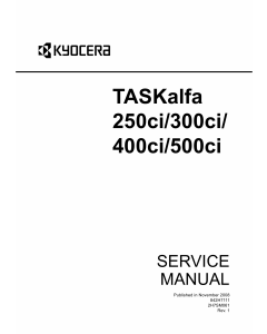 KYOCERA ColorMFP TASKalfa-250ci 300ci 400ci 500ci Service Manual