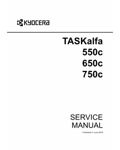 KYOCERA ColorMFP TASKalfa-550c 650c 750c Parts and Service Manual
