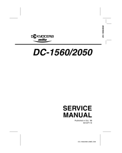 KYOCERA Copier DC-1560 2050 Parts and Service Manual