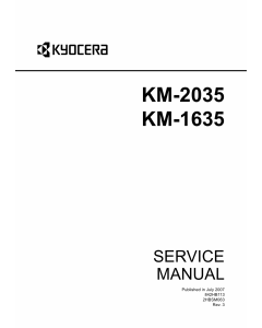 KYOCERA Copier KM-1635 2035 Service Manual