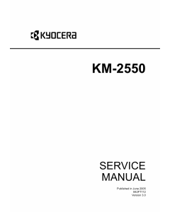 KYOCERA Copier KM-2550 Service Manual
