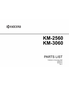 KYOCERA Copier KM-2560 3060 Parts Manual