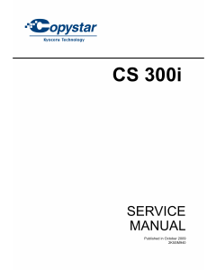 KYOCERA LaserPrinter Copystar-CS-300i Parts and Service Manual