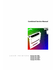 KYOCERA LaserPrinter ECOSYS-FS-1700 1700+ 3700 3700+ Parts and Service Manual