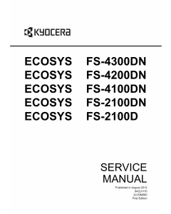 KYOCERA LaserPrinter ECOSYS-FS-4300DN 4200DN 4100DN 2100DN 2100D Service Manual