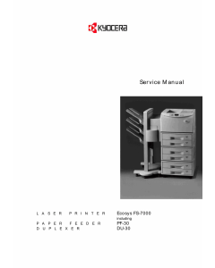 KYOCERA LaserPrinter ECOSYS-FS-7000 Parts and Service Manual