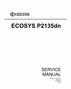 KYOCERA LaserPrinter ECOSYS-P2135dn Service Manual