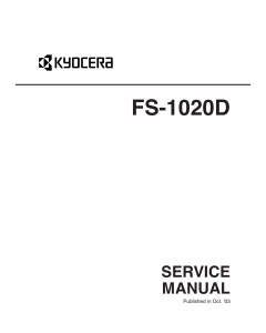 KYOCERA LaserPrinter FS-1020D Service Manual