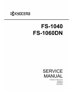 KYOCERA LaserPrinter FS-1040 1060DN Service Manual