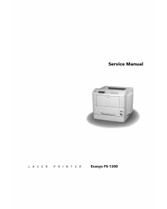 KYOCERA LaserPrinter FS-1200 Parts and Service Manual