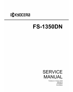 KYOCERA LaserPrinter FS-1350DN Service Manual