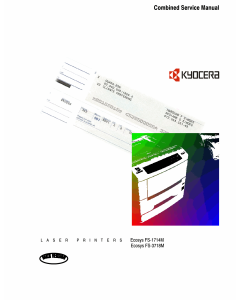 KYOCERA LaserPrinter FS-1714M 3718M Parts and Service Manual