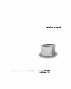 KYOCERA LaserPrinter FS-1750 3750 Parts and Service Manual