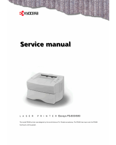 KYOCERA LaserPrinter FS-600 680 Parts and Service Manual