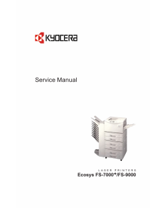 KYOCERA LaserPrinter FS-7000+ 9000 Service Manual