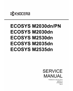 KYOCERA MFP ECOSYS-M2030dn M2530dn M2035dn M2535dn Service Manual