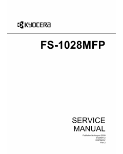 KYOCERA MFP FS-1028MFP DP-110 Service Manual