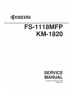 KYOCERA MFP FS-1118MFP KM-1820 Service Manual