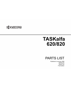 KYOCERA MFP TASKalfa-620 820 Parts Manual