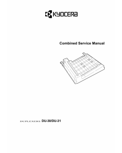 KYOCERA Options Duplexer-DU-30 31 Parts and Service Manual