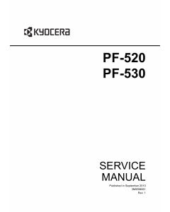 KYOCERA Options Paper-Feeder-PF-520 PF-530 Parts and Service Manual