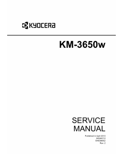 KYOCERA WideFormat KM-3650w Service Manual