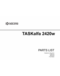 KYOCERA WideFormat TASKalfa-2420w Parts Manual