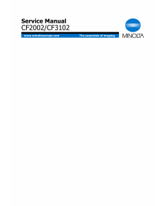 Konica-Minolta MINOLTA CF3102 CF2002 Service Manual