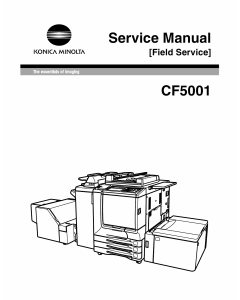 Konica-Minolta MINOLTA CF5001 FIELD-SERVICE Service Manual