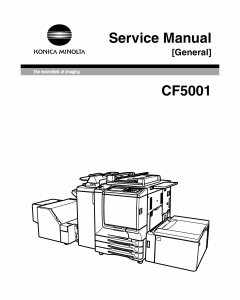 Konica-Minolta MINOLTA CF5001 GENERAL Service Manual