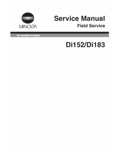 Konica-Minolta MINOLTA Di152 Di183 FIELD-SERVICE Service Manual
