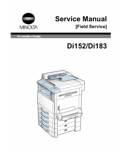 Konica-Minolta MINOLTA Di152 Di183 Service Manual
