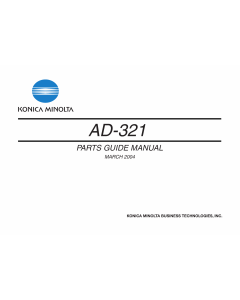 Konica-Minolta Options AD-321 Parts Manual