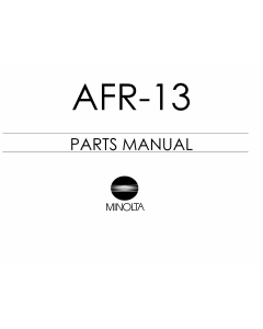 Konica-Minolta Options AFR-13 Parts Manual