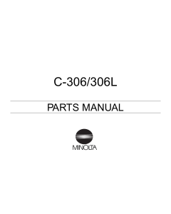 Konica-Minolta Options C-306 306L Parts Manual